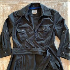 EUC • Converse Wrap Dress in Black Cotton